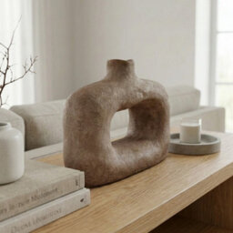 Garden Greatness Textured Wide Sculptured Vase Resin - thumbnail 2