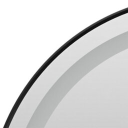 Thehotsale 80Cm H Wall Mounted Oval Led Bathroom Mirror With Adjustable Brightness Colour Light Black Frame Mirror - thumbnail 6
