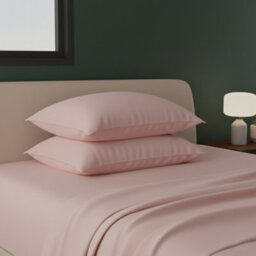 Flannelette Pillowcases Soft Brushed Pillow Covers Warmth And Comfort Pink - thumbnail 1