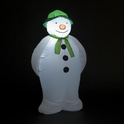Snowtime Inflatable Indoor Or Outdoor Christmas Snowman With Led Lights - 120Cm