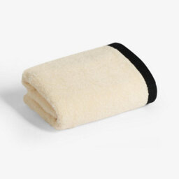 Ohs 2 X Border Trim Premium Cotton Hand Towel Soft Absorbent - Cream - thumbnail 5