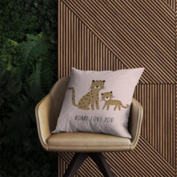 Warren Reed Designer Roar Love You Outdoor Cushion 45Cm X 45Cm - thumbnail 2