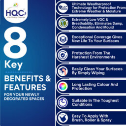 Hqc Wood Paint - Weatherproof For Fences, Gates, Sheds & Furniture - Light Beige - 20L - thumbnail 8