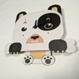 Wooden Animal Hand Crafted Cartoon Swinging Dog Wall Clock - thumbnail 2
