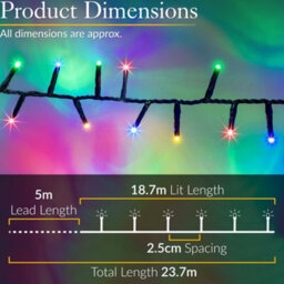 Christow Christmas Led Mains Operated String Lights - thumbnail 3