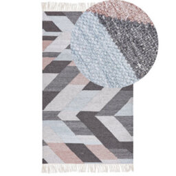 Wyld And Coco Handwoven Multicolour Jute-Cotton Area Rug 80 X 150 Cm With Tassels - Boho Style - thumbnail 3
