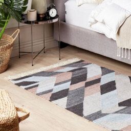 Wyld And Coco Handwoven Multicolour Jute-Cotton Area Rug 80 X 150 Cm With Tassels - Boho Style - thumbnail 2