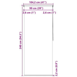 Vidaxl Shower Roller Blind 100X240 Cm Sea Star - thumbnail 3