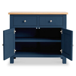 Farro Navy Small Sideboard Fully Assembled - By Roseland Furniture - thumbnail 5