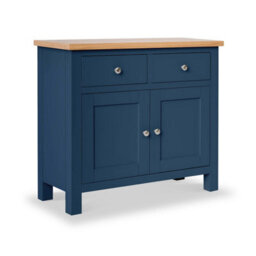Farro Navy Small Sideboard Fully Assembled - By Roseland Furniture