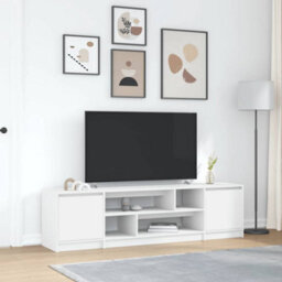 Berkfield Durable Tv Cabinet White 188.5X41X50 Cm Engineered Wood - thumbnail 2