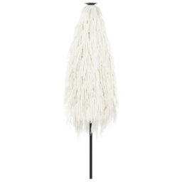 Berkfield Garden Parasol With Steel Pole White 268X268X226 Cm - thumbnail 6