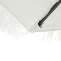 Berkfield Garden Parasol With Steel Pole White 268X268X226 Cm - thumbnail 9