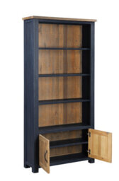 Baumhaus Splash Of Blue - Large Open Bookcase With Doors - thumbnail 5