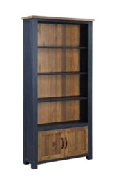 Baumhaus Splash Of Blue - Large Open Bookcase With Doors - thumbnail 3