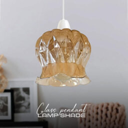 Modern Copper Glass Light Shade 12Cm, Lampshades For Ceiling Lights, Reducer Rings Pendant Light Shade - thumbnail 5