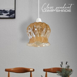Modern Copper Glass Light Shade 12Cm, Lampshades For Ceiling Lights, Reducer Rings Pendant Light Shade - thumbnail 7