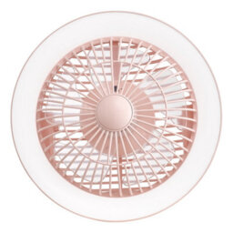 DAR Turbo Rechargeable Desk Fan With Lamp Pink Led - thumbnail 3