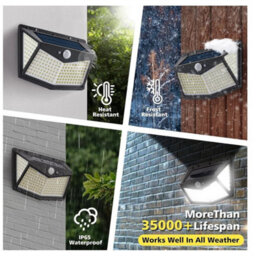 Outdoor Solar Motion Sensor Wall Light Led Security Lamps - thumbnail 3
