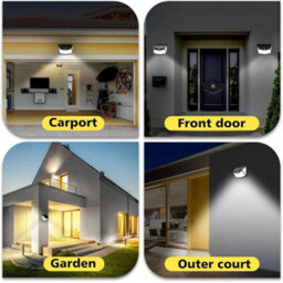 Outdoor Solar Motion Sensor Wall Light Led Security Lamps - thumbnail 4