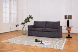 Home Detail Discontinued - Leo 3 Seater Sofa Suite Woven Fabric, Grey - thumbnail 2