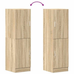 Berkfield Durable Kitchen Cabinet Sonoma Oak 38X41.5X131.5 Cm Engineered Wood - thumbnail 8