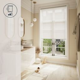 GoodHome Badallo Corded Optic White Daylight & Thermal Roller Blind (W)160Cm (L)180Cm - thumbnail 9