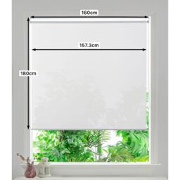 GoodHome Badallo Corded Optic White Daylight & Thermal Roller Blind (W)160Cm (L)180Cm - thumbnail 7