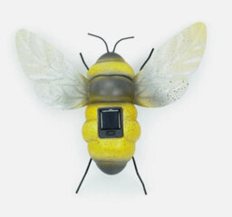 Solar Powered Bumble Bee Ornament Garden Fence Gate Wall Light Outdoor Lighting - thumbnail 1