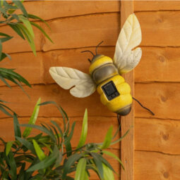 Solar Powered Bumble Bee Ornament Garden Fence Gate Wall Light Outdoor Lighting - thumbnail 4