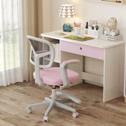 Gainoom Kids Pink Desk Chair Children Study Chair W/ Adjustable Height - thumbnail 5