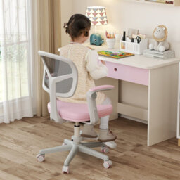 Gainoom Kids Pink Desk Chair Children Study Chair W/ Adjustable Height - thumbnail 4