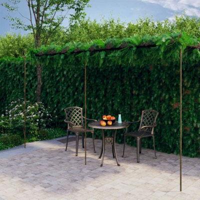 Walplus Garden Pergola Antique Brown 6X3X2.5 M Iron - image 1