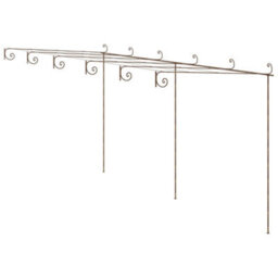 Walplus Garden Pergola Antique Brown 6X3X2.5 M Iron - thumbnail 2