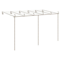 Walplus Garden Pergola Antique Brown 6X3X2.5 M Iron - thumbnail 4