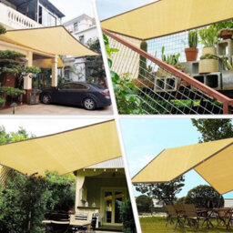 Beige 3X5M Rectangular Shade Sail Breathable Windproof - thumbnail 5