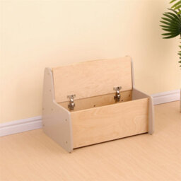 Children's Long Storage Bench, 2-In-1 Toy Box Organizer & Seating Bench, Sturdy Plywood & Mdf Construction, Storage Unit For Kids - thumbnail 4