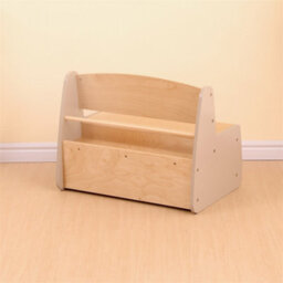 Children's Long Storage Bench, 2-In-1 Toy Box Organizer & Seating Bench, Sturdy Plywood & Mdf Construction, Storage Unit For Kids - thumbnail 3