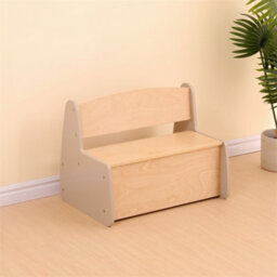 Children's Long Storage Bench, 2-In-1 Toy Box Organizer & Seating Bench, Sturdy Plywood & Mdf Construction, Storage Unit For Kids - thumbnail 2