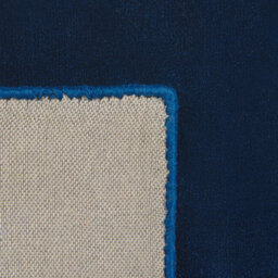 Beliani Navy Viscose Rug 80 X 150 Cm, Hand-Tufted Low Pile, Modern Rectangular - thumbnail 6
