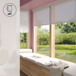 GoodHome Halo Corded Pearl Grey Daylight Roller Blind (W)180Cm (L)180Cm - thumbnail 7