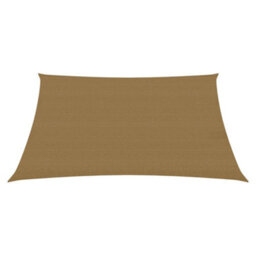 Berkfield Sunshade Sail 160 G/m2 Taupe 3X3 M Hdpe - thumbnail 2