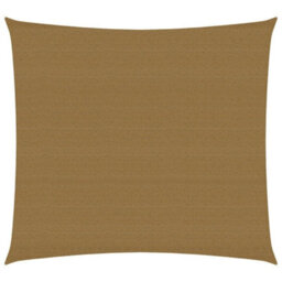 Berkfield Sunshade Sail 160 G/m2 Taupe 3X3 M Hdpe - thumbnail 1