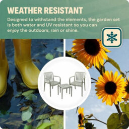 idooka 3Pc Garden Furniture Portable Bistro Set - thumbnail 6