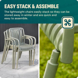 idooka 3Pc Garden Furniture Portable Bistro Set - thumbnail 3