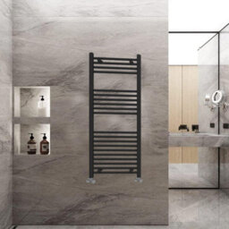 ARKO BATHROOM Arko Towel Radiator, Heated Towel Rails,wall Mounted Ladder Radiators 600X1200mm ,black - thumbnail 6