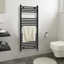 ARKO BATHROOM Arko Towel Radiator, Heated Towel Rails,wall Mounted Ladder Radiators 600X1200mm ,black - thumbnail 8