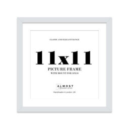 "11X11"" Light Grey Picture Frame - 11X11"" Square Frame With 10X10"" Mount For 11X11""/10X10"" Pictures Moderrn Style Thin Edge, 1 Pack" - thumbnail 1