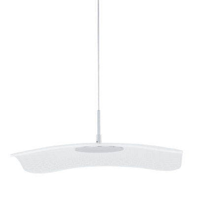 Luminosa Lighting Luminosa Modern Led Hanging Pendant Chrome, Clear, Warm White 3000K 550Lm - image 1