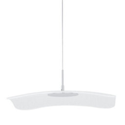 Luminosa Lighting Luminosa Modern Led Hanging Pendant Chrome, Clear, Warm White 3000K 550Lm